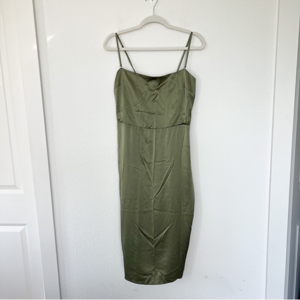 Reformation Artichoke Oaklie Silk Midi Dress